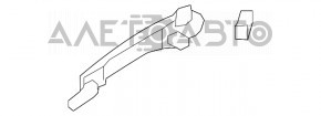 Door handle outer rear left Mazda3 03-08