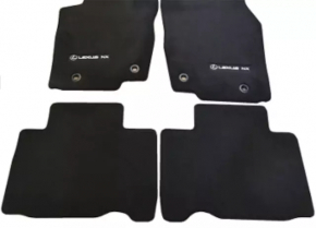 Set of floor mats for Lexus NX200t NX300 NX300h 15-20 black, cloth