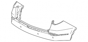 Acura MDX 2021-2025 Bare Front Bumper Without Parking Snsr