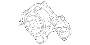 Cooling pump for Audi Q8 19-25 3.0T MHEV