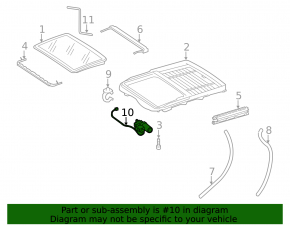 Mercedes W221 sunroof motor