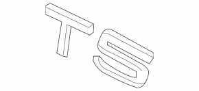 Emblem inscription T5 tailgate Volvo XC90 16-22