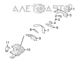 Gearbox shifter Lexus RX400h 06-08