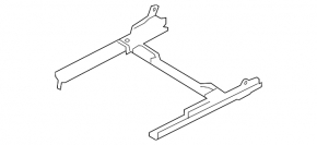 Left driver's seat runner for Audi A4 B9 17-25 without frame