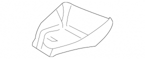 Interior mirror cover Audi A6 C7 12-18 black, for camera