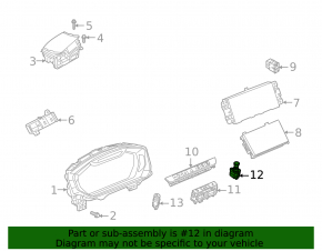 Audi Q8 19-25 multimedia volume control panel