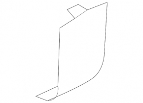 BMW X1 F48 16-22 Rear Bumper Tow Hook Cap Structure