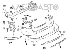 BMW X1 F48 16-22 rear bumper towing hook cap