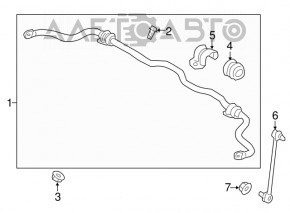 Front stabilizer Hyundai Elantra UD 12-13