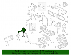 Door limiter rear left VW Jetta 11-18 USA