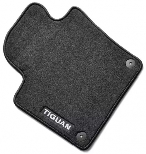 Set of floor mats for VW Tiguan 09-17, cloth, black, for cleaning