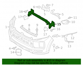 Mitsubishi Outlander Sport ASX 20-26 Front Bumper Reinforcement