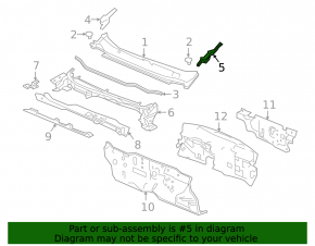 Windscreen wiper seal left Honda CRV 17-22