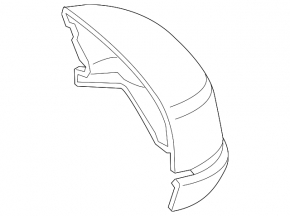 Left side mirror cover for Acura RLX 13-20 with surround view, blue pearl