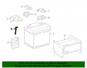 Toyota Prius 50 16-22 Battery Wiring