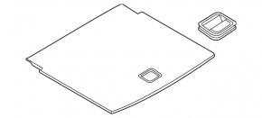 Audi Q3 83A 19-25 black trunk floor