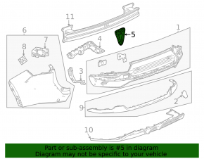 Rear bumper mount left inner Chevrolet Equinox EV 24-26