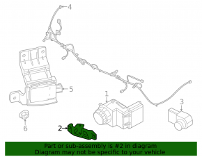 Rear bumper parking sensor bracket, outer right, Kia Sportage 23-25
