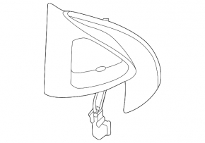 Exterior mirror plug with buzzer front left Kia Sorento 10-15