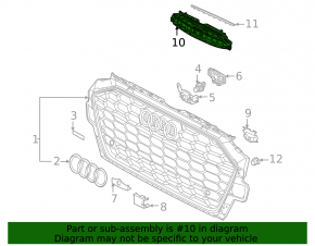 Audi A4 B9 20-25 S-line grille frame