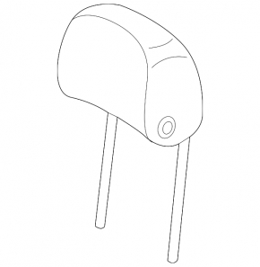 Front left headrest for Audi A5 F5 20-25 5D leather, brown