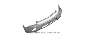 Bare rear bumper Buick Encore 13-16 without parking sensors