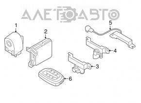 Hyundai Sonata 16-17 Hybrid Smart Key