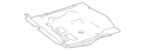 Trunk liner trim Mercedes CLA 14-19 black
