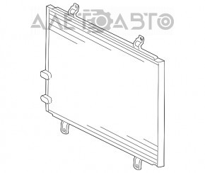 Air conditioning condenser radiator Toyota Camry v40 2.4, 3.5