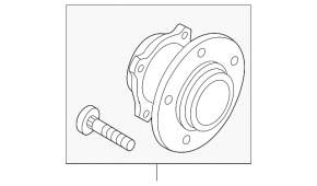 Rear left hub Mazda CX-5 17- fwd OEM