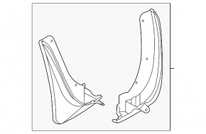 Mudguard front left Ford Explorer 20-