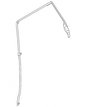 Upper rear right door seal for Land Rover Range Rover Velar 18-23 long
