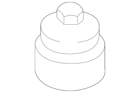 Oil filter cover for Audi A8 13-14