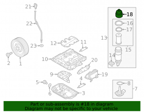 Oil filter cover for Audi A8 13-14
