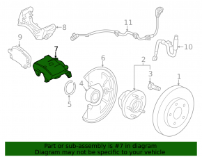 Front left caliper Buick Encore 18-19
