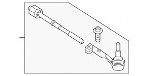 Left steering tip Toyota Supra 21-26