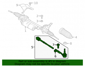 Left steering tip Toyota Supra 21-26