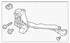 Headlight mount left front Audi Q7 20-
