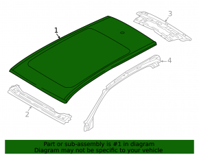 Metal roof Audi Q7 16 - for panorama