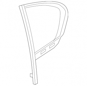 Door glass triangle rear left BMW 7 G12 16-19 double, under curtain