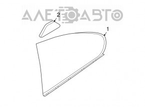 Rear left blind glass window BMW 335i e92 07-13