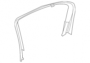 Door frame inner rear right BMW 7 G12 16-22 under curtain