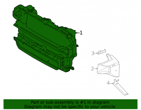Upper radiator deflector Mini Cooper Countryman F60 17-24