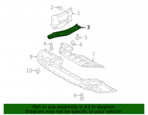 Subframe reinforcement front left Mitsubishi Outlander 14-20 2.4, 3.0 rust