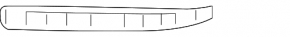 Front bumper mount left under headlight VW Passat b8 16-19 USA
