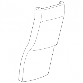 Lexus CT200h 11-17 rear center console trim, black