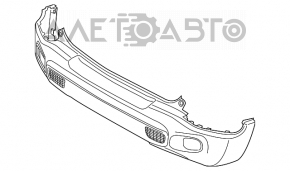 Bare rear bumper Jeep Renegade 15-18 prerest