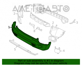 Bare rear bumper Jeep Renegade 15-18 prerest
