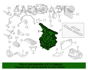 Heater assembly Mini Cooper Countryman R60 10-16