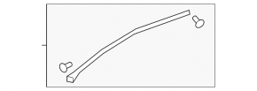 Door seal upper front right Lexus UX200 UX250h 19-